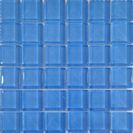 Росмозаика Сокровища России Аквамарин светло-голубой глянцевый 2.3х2.3 30x30