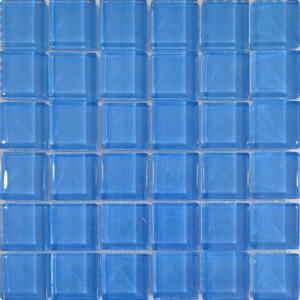 МС 4100 Мозаика Росмозаика Аквамарин светло-голубой глянцевый 23х23 300x300 (300x300)