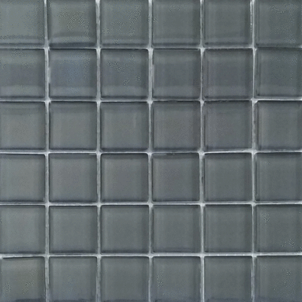 Росмозаика Сокровища России Шунгит моно темно-серый глянцевый 2.3х2.3 30x30