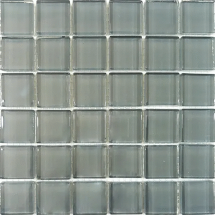 Росмозаика Сокровища России Гематит моно серый глянцевый 2.3х2.3 30x30