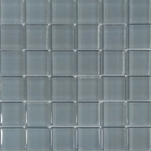 МС 4210 Мозаика Росмозаика Гематит моно светло-серый глянцевый 23х23 300x300 (300x300)