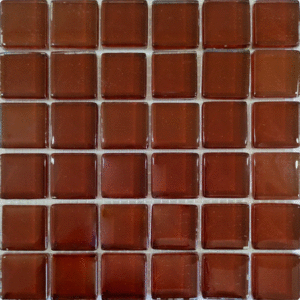 МС 4250 Мозаика Росмозаика Яшма моно красно-коричневая глянцевая 23х23 300x300 (300x300)