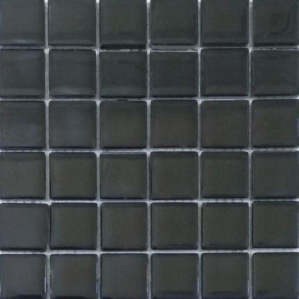 Росмозаика Сокровища России Оникс моно черный глянцевый 2.3х2.3 30x30