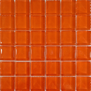 МС 4320 Мозаика Росмозаика Сердолик моно темно-оранжевый глянцевый 23х23 300x300 (300x300)