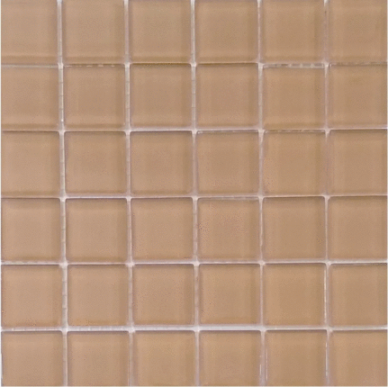 Росмозаика Сокровища России Сподумен моно светло-бежевый глянцевый 2.3х2.3 30x30