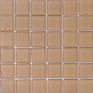 МС 4390 Мозаика Росмозаика Сподумен моно светло-бежевый глянцевый 23х23 300x300 (300x300)