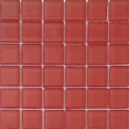 Росмозаика Сокровища России Гранат моно красный глянцевый 2.3х2.3 30x30