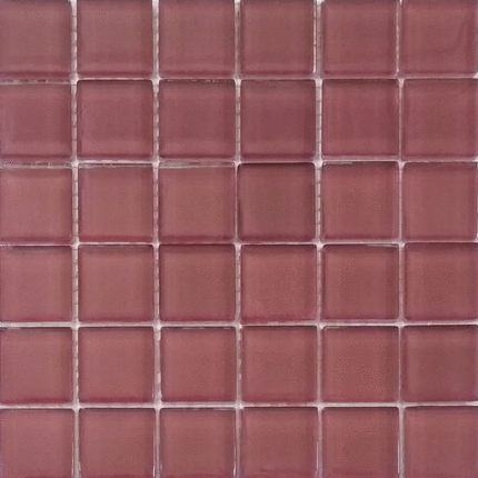 Росмозаика Сокровища России Аметист моно светло-бордовый глянцевый 2.3х2.3 30x30