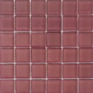 МС 4480 Мозаика Росмозаика Аметист моно светло-бордовый глянцевый 23х23 300x300 (300x300)