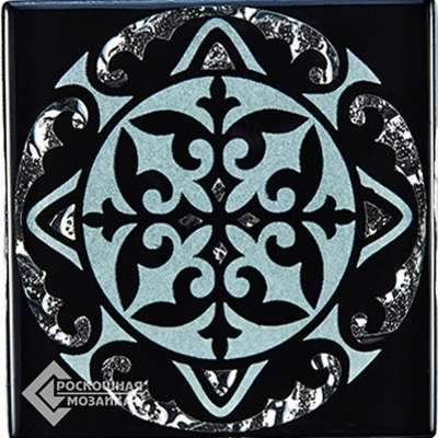 Росмозаика Стеклянные Напольные вставки Антарес Черный