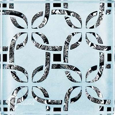 Росмозаика Стеклянные Напольные вставки Ажур Серый