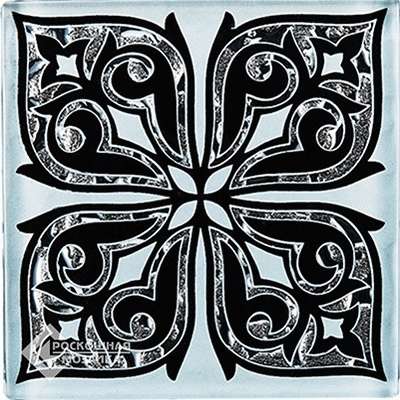 Росмозаика Стеклянные Напольные вставки Пегас Платина