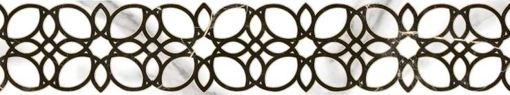 Шахтинская плитка Фиеста Бел бордюр 01 400х75