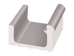 KP109.1 Serapool Переливной лоток керамический Grey 24x24,5 (240x245)