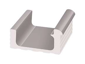 KP209.1 Serapool Переливной лоток керамический Grey 29x24,5 (290x245)