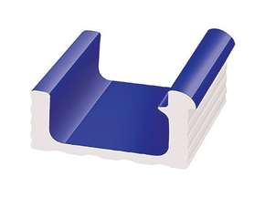 KP207 Serapool Переливной лоток керамический Cobalt 29x24,5 (290x245)