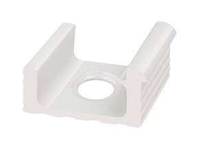 KP223 Serapool Переливной лоток керамический со сливом White 29x24,5 (290x245)