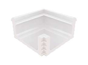 KP233 Serapool Переливной лоток керамический внутренний угол White 29x29 (290x290)
