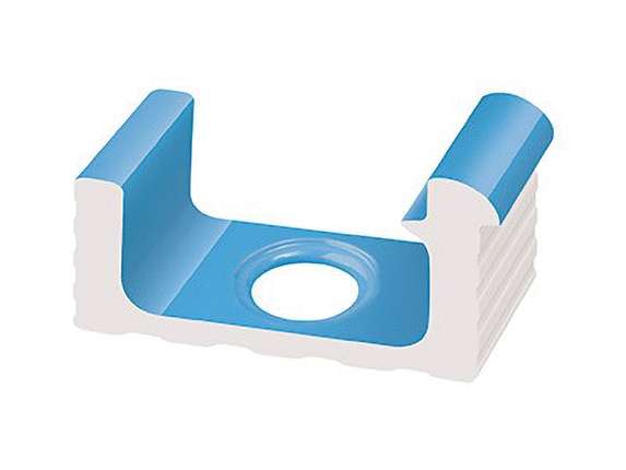 Serapool ___Olympic Series Переливной лоток керамический 1/2 часть со сливом Light Blue