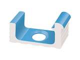 KP261 Serapool Переливной лоток керамический 1/2 часть со сливом Light Blue 29x12 (290x120)