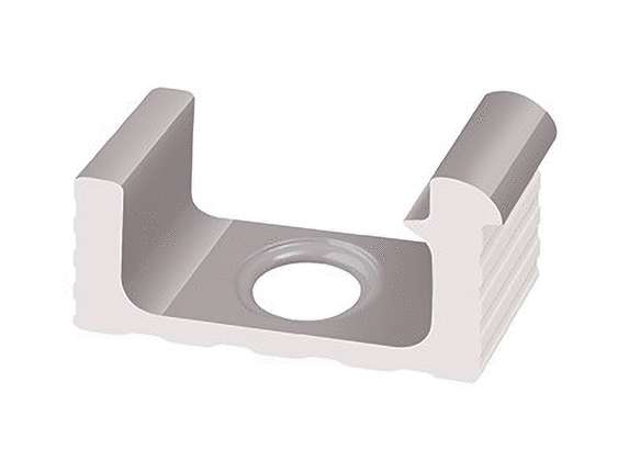 Serapool ___Olympic Series Переливной лоток керамический 1/2 часть со сливом Grey