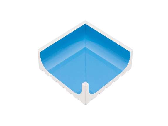 Serapool ___Olympic Series Внутренний угол переливного водоотводного канала Light Blue