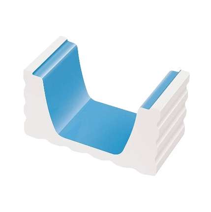 Serapool ___Olympic Series 1/2 часть переливного водоотводного канала Light Blue