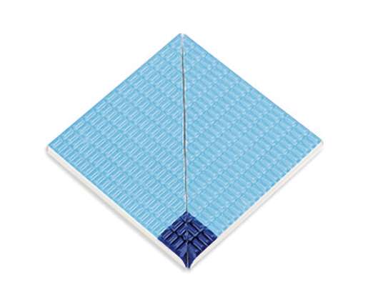 Serapool Olympic Series Petit Carre Внутренний угол плитки с буртиком Cobalt-Light Blue
