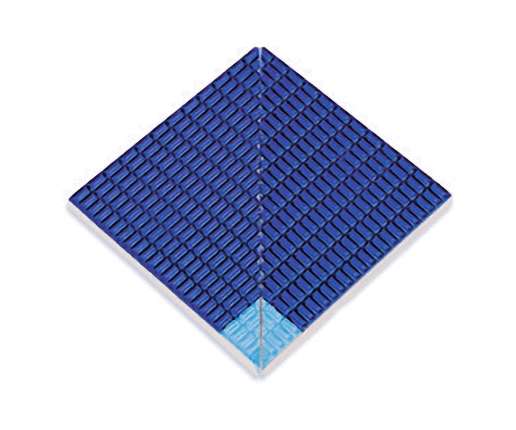 Serapool Olympic Series Petit Carre Внутренний угол плитки с буртиком Light Blue-Cobalt