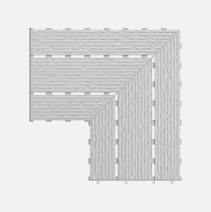 Серапул Olympic Series Угловой элемент фарфоровой решетки Apache Grey