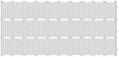 IP900 Serapool Фарфоровая решетка с сетчатой поверхностью Petit Carre Unglazed 24,5x49,5 (495x245)