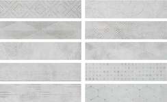 Плитка настенная CIR 1047178 DOCKLANDS FREEPORT WHITEWALL (10 soggettu mix) 8,6x35 (350x86)