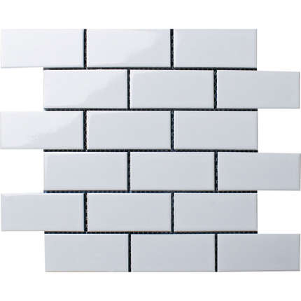 Стармозаик Homework Керамическая Мозаика Brick White Glossy