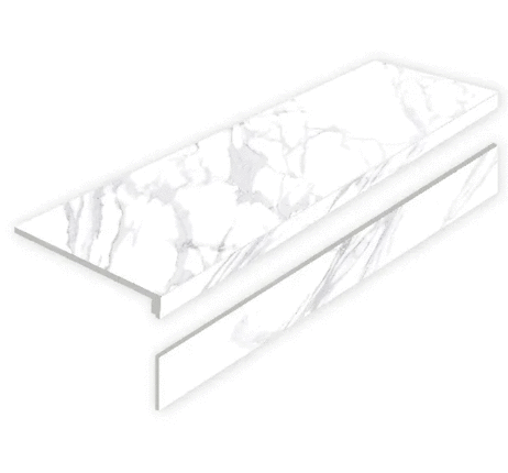 Staro Antislip L Statuario Calipso Matt с подступенником 32x120