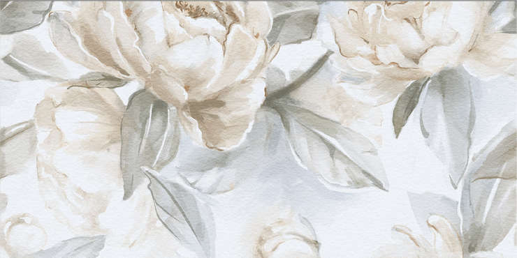 Старо Slim Elite Peonies Decor B 60x120 Matt Face 2