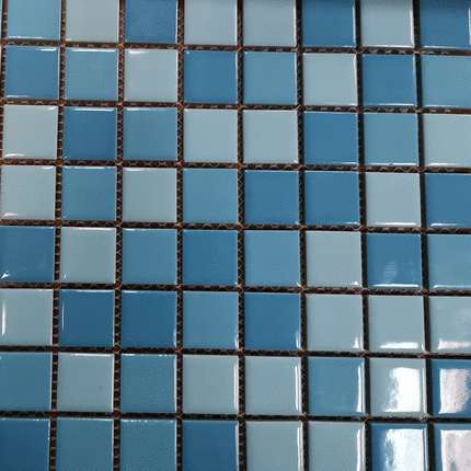 Тао Керамикс Для Бассейна Голубая чип 25x25