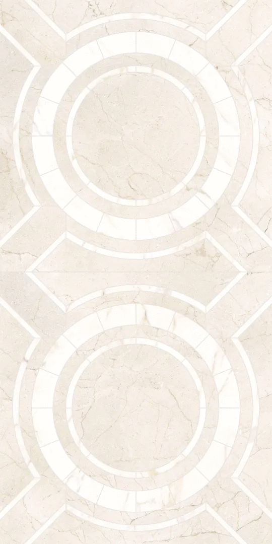 A2INW00204T Керамогранит Vallelunga Intarsi Warm Creta 3D Satin Ret 60x120 (600x1200)