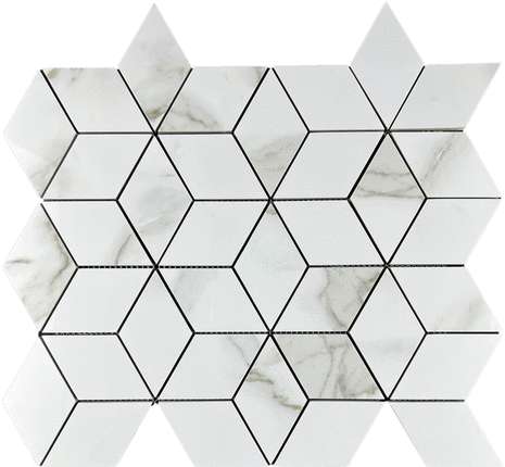 Велсаа Mosaic Statuario Eva Mosaic 3d Diamond