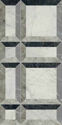 Версаче Tarsia Frame Nero Deco Lux 3D Rett. 60x120