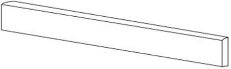 Версаче Tarsia Battiscopa Nero Imperiale Lux 3D Rett. 5.5x120