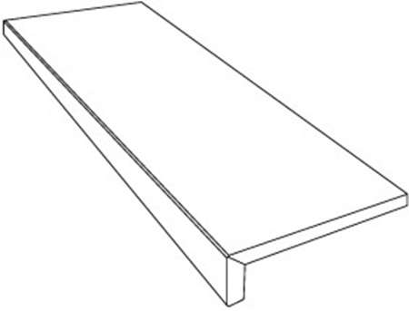 Версаче Tarsia Gradone Top Nero Imperiale Lux 3D Rett. 32x120x4.5