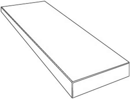 Gradone Ang. Top Dx bianco Dolomiti Lux 3D Rett. 32x120x4.5 (1200x320)