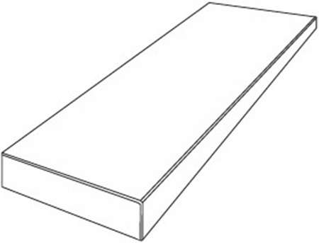 Версаче Tarsia Gradone Ang. Top Sx Bianco Dolomiti Lux 3D Rett. 32x120x4.5