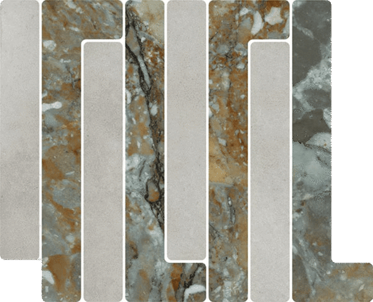 Вивес Tandem Mosaico Trellick Tassili Ceniza 30x24.2