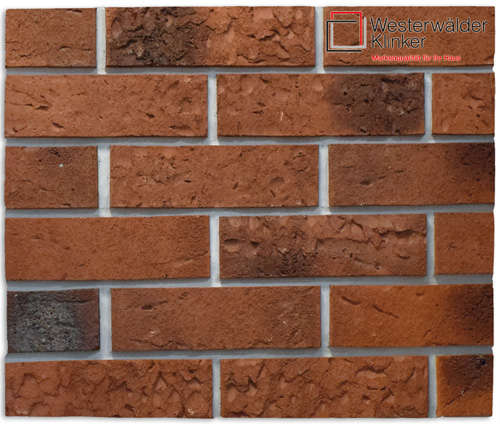 Вествальдер Клинкер Ручная формовка 15мм Blau-Bunt-Rotsand