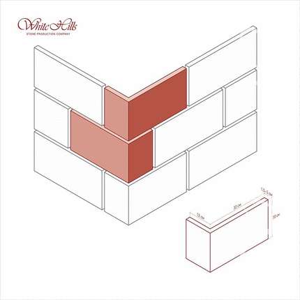Вайт Хиллс Ленстер Угловой элемент к плоскости 530-40