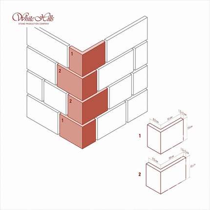 Вайт Хиллс Шинон Угловой элемент к плоскости 412-40