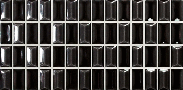 Вау 3D Bars Diamond Onix Gloss 12.5x25