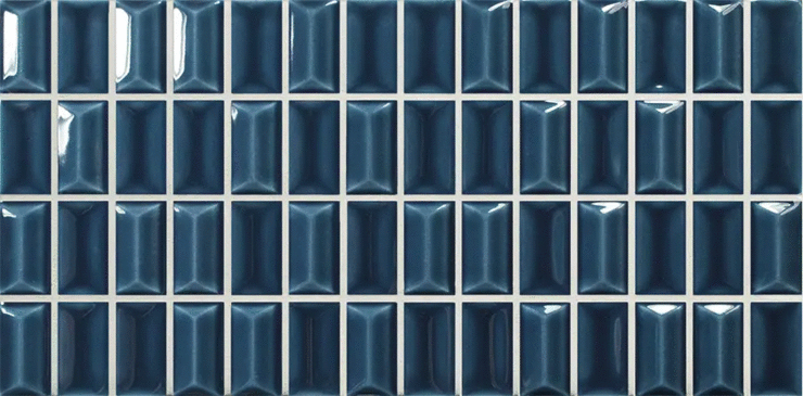 Вау 3D Bars Diamond Sapphire Gloss 12.5x25