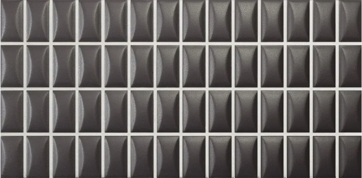 Вау 3D Bars Bevel Onix Matt 12.5x25